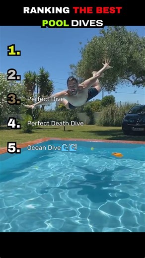 RANKING THE CRAZIEST POOL DIVES EVER!