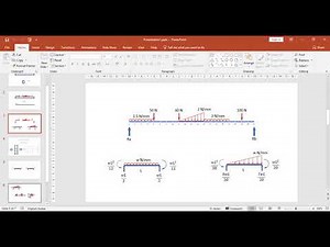 EXCEL FEM analysis of simply supported beam with microsoft excel