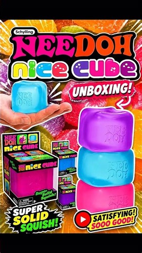 NeeDoh Nice Cube Unboxing | Super Solid Squishy Stress Toy Test! 🧊