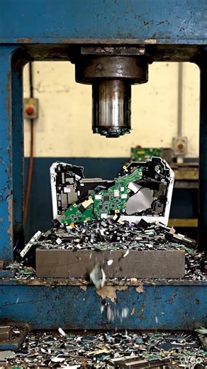 “Can a Laptop Survive a Hydraulic Press? Ultimate Destruction Test!” 💻💥 #HydraulicPress #CrushTest