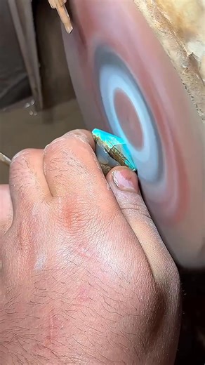 Turquoise Gemstone polishing | Blue Light Gemstones
