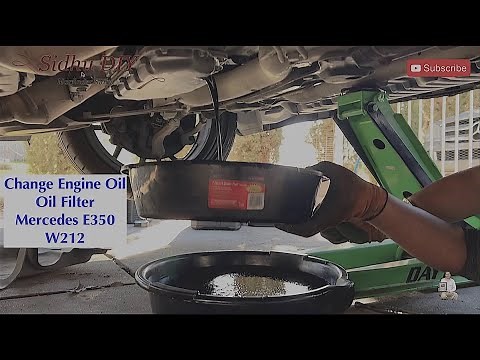 How To Change Engine Oil and Oil Filter on Mercedes V6 E350 | W212