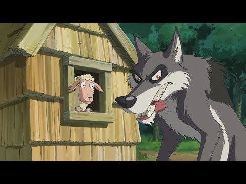 The Three Little Sheep and the Cunning Wolf 🐺 🐑🐏🐑/ cartoon story for kids:
