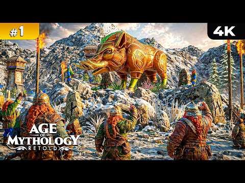 Age of Mythology Retold Gameplay Walkthrough Part 1 [4K 60FPS] No Commentary