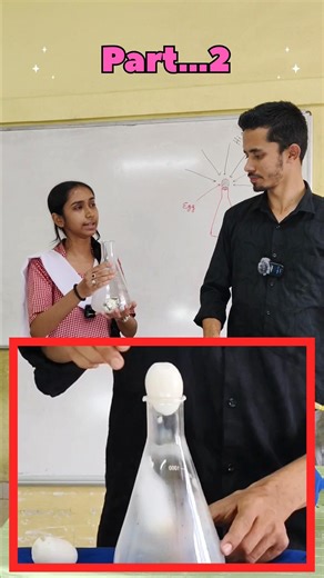 Egg in a Bottle: Reversed! 🥚✨ #experiment #science