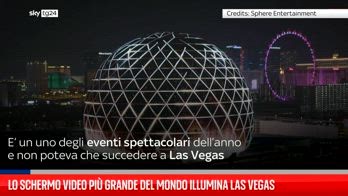 Lo schermo video più grande del mondo illumina Las Vegas. LE IMMAGINI