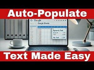 How to Auto Populate Text from a Drop Down List Selection in Google Sheets [Quick & Easy!]