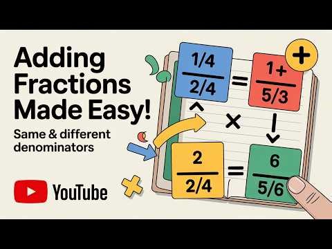 ➕ Adding Fractions with the Same and Unlike Denominators ➕