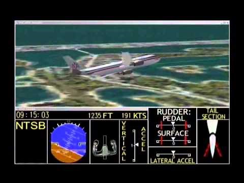 In-Flight Separation of Vertical Stabilizer American Airlines Flight 587 - Flight Path