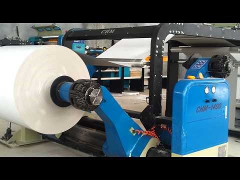 2014 year's CHM-1400 paper sheeter machine running well丨paper roll to sheet cutting machine