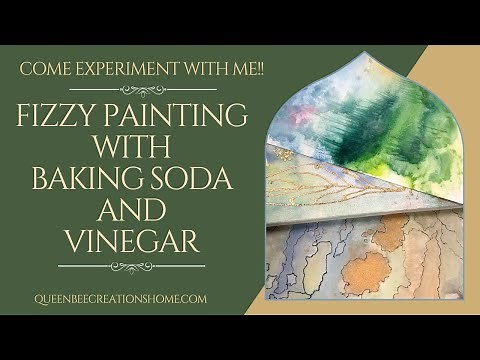 Fizzy Painting with Baking Soda & Vinegar