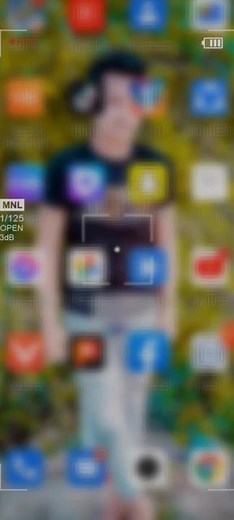 Smartphone Home Screen Showcase with App Icons