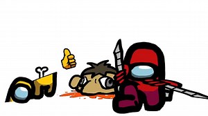 Mini Crewmate Kills Attack on Titan Characters _ Among Us | Genius Seconds