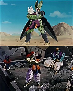 Bojack and Cell apply a bear hug on Gohan Reference 💀 #shorts #viral #edit