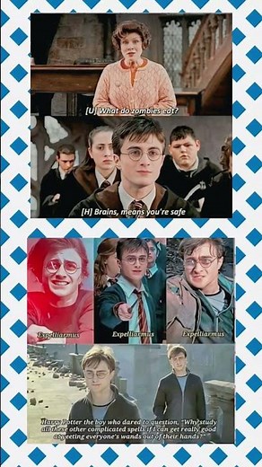 Zombies stormed Hogwarts, but Harry's disarming spell saved everyone! #MagicSavesTheDay#harrypotter