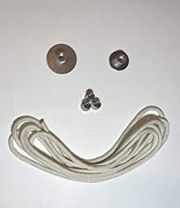 5 Wick Holders 5' x 3/16" Cotton Wick It Up With US Stainless Steel Thermal Tube Wick 5 Holders And 5' 3/16" Turbo Air Core Technology Wick Oil Rock Candle Lamp Mason Jar DIY Emergency Lighting (18)