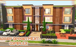 豪华公寓综合体！Luxury Apartment Complex! _ The Sims 4 _ House Build Tour