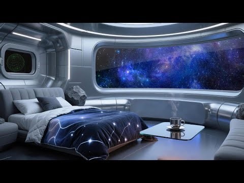 Fall Asleep in a Spaceship Sleep Pod Traveling 4 Light Years Away | Space Ambient for Deep Sleep