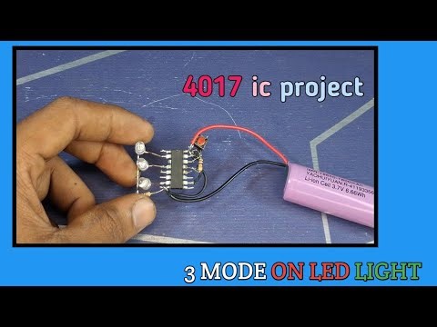 4017 ic project. homemade 3 mode swich using 4017 ic.4017 ic best project .#tecnician #diy #make
