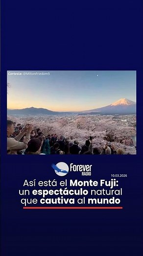 Así está el Monte Fuji: un espectáculo natural que cautiva al mundo