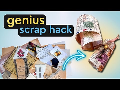 The EASIEST way to use up paper scraps (snippet rolls)