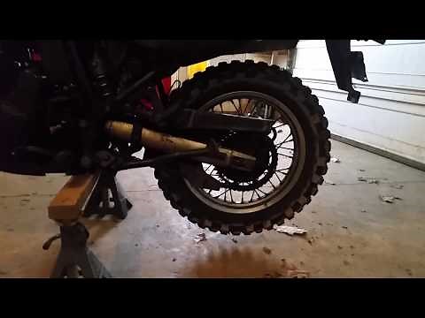 How to lift rear of a motorcycle with car jack