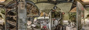 View 2 inside a decommissioned US Navy C-117D, Iceland 360 Panorama | 360Cities