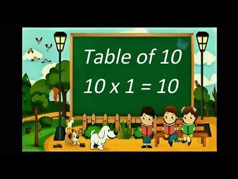 📘 Table of 10 | Multiplication Table of 10 | Learn 10 Times Table Easily