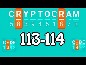 CRYPTOGRAM level 113 114