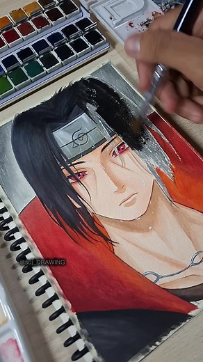 Itachi Uchiha Anime Painting Tutorial