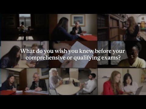 Preparing for Comprehensive Exams