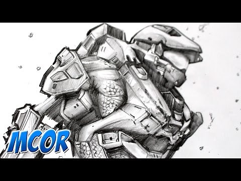 Dibujando a Halo 5 - Master Chief - Lapiz