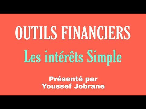 chapitre 1: les Intérêts Simple (partie 1)