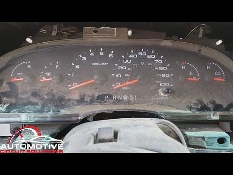 2004-2008 Ford E-Series Van Instrument Gauge Cluster Removal For Repair