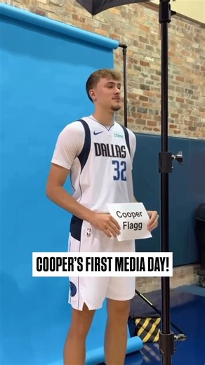 36K views · 623 reactions | First #NBAMediaDay for the 1st overall pick in the 2025 NBA Draft! 奈 [Cooper Flagg, Dallas Mavericks] | NBA | Facebook