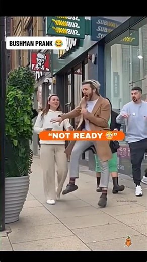 “This reaction keeps getting worse 💀”#shorts #prank #scare #reaction #funny #bushman