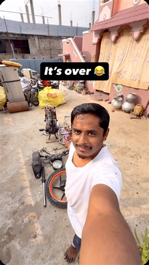 Imran Basha Shaik on Instagram: "మన bike చూడండి ఎలా అయిపోయిందో 😂 @ibs__vlogs . . . . #ibsvlogs #modification #trendingreels #biker #feed"