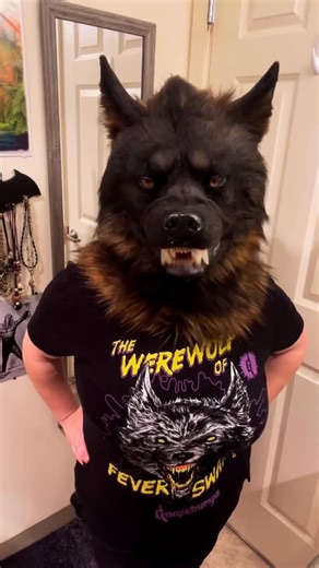 Moonshiftmonsters on Instagram: "Finally got the snarling wolf mask finished! Replacing the thread with fishing line worked fabulously and the manual snarling mechanism is super smooth! This mask is already claimed. If you want to see our base prices see the links on the bio! Will have another premade snarling mask available that is more of a blonde white and orange style! #werewolfmask #werewolf #werewolfwednesday #practicaleffects #halloweencostume"