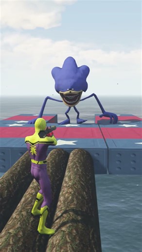 GTA 5 Epic Water Ragdoll Spiderman Jump/ Fails Ep 72 #shorts #سبايدرمان