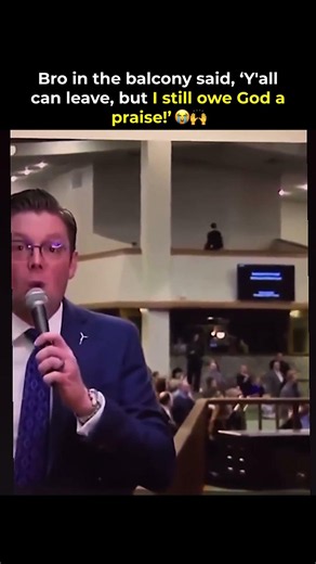 They were ending church, but bro wasn't done praising God 😭🔥 #god #humor #church #comedy #gospel