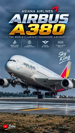 Asiana Airlines Airbus A380 ✈️ | The Sky King Takes Flight