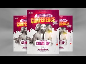 How to Design Corporate Event Flyer | Adobe Photoshop Tutorial