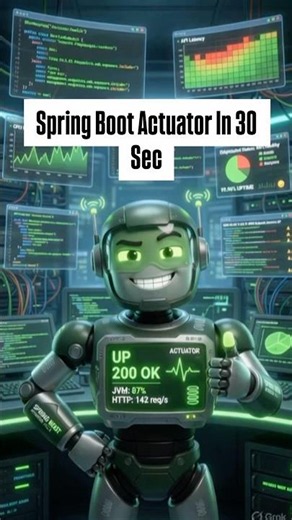 🔥 Spring Boot Actuator Tutorial 🚀 Health, Security & Monitoring #shorts #java #javatutorial