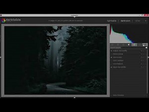 How to edit dark moody look in your photo using darktable 3