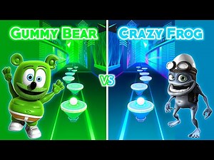 Gummy Bear VS Crazy Frog - Rush Tiles Magic Hop