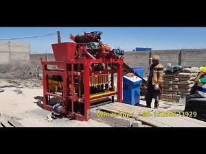 concrete hollow block making machine for Peru Máquina para fabricar bloques para Perú # Peru