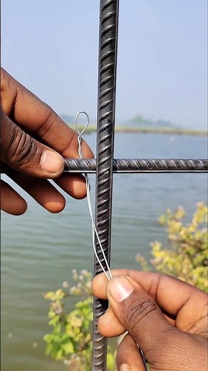 The correct rule is to tie a knot with iron wire!!