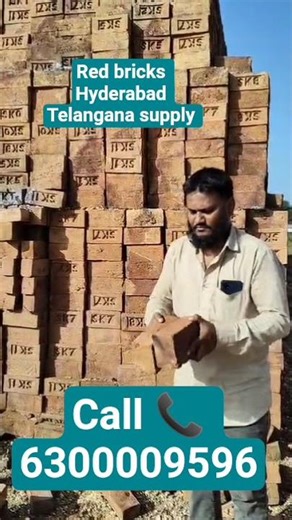 #construction red bricks Hyderabad Telangana supply contact number 6300009596
