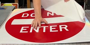 How custom street signs are made in a professional sign shop