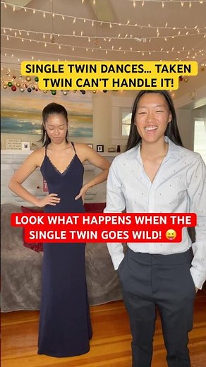 Single vs Taken Under the Mistletoe #christmas #twins